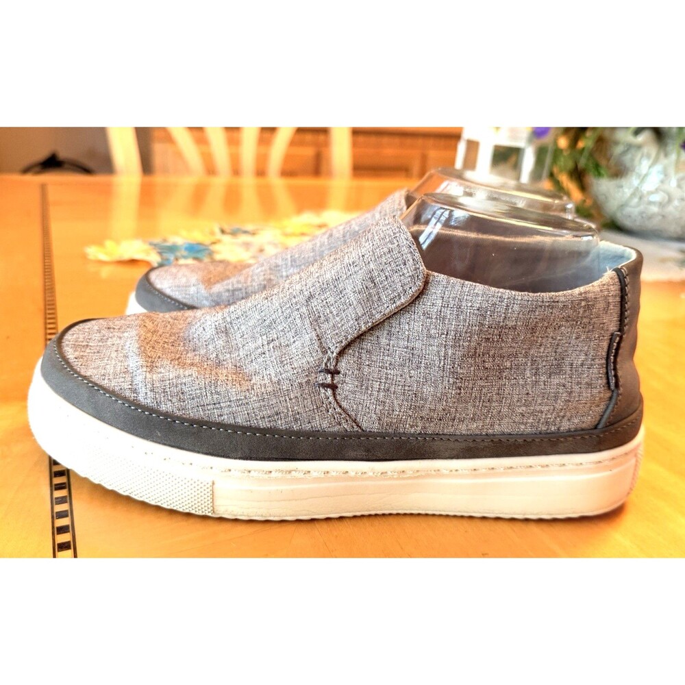 Hey Dude Gray slip on canvas Casual shoes Sz 8 Mens